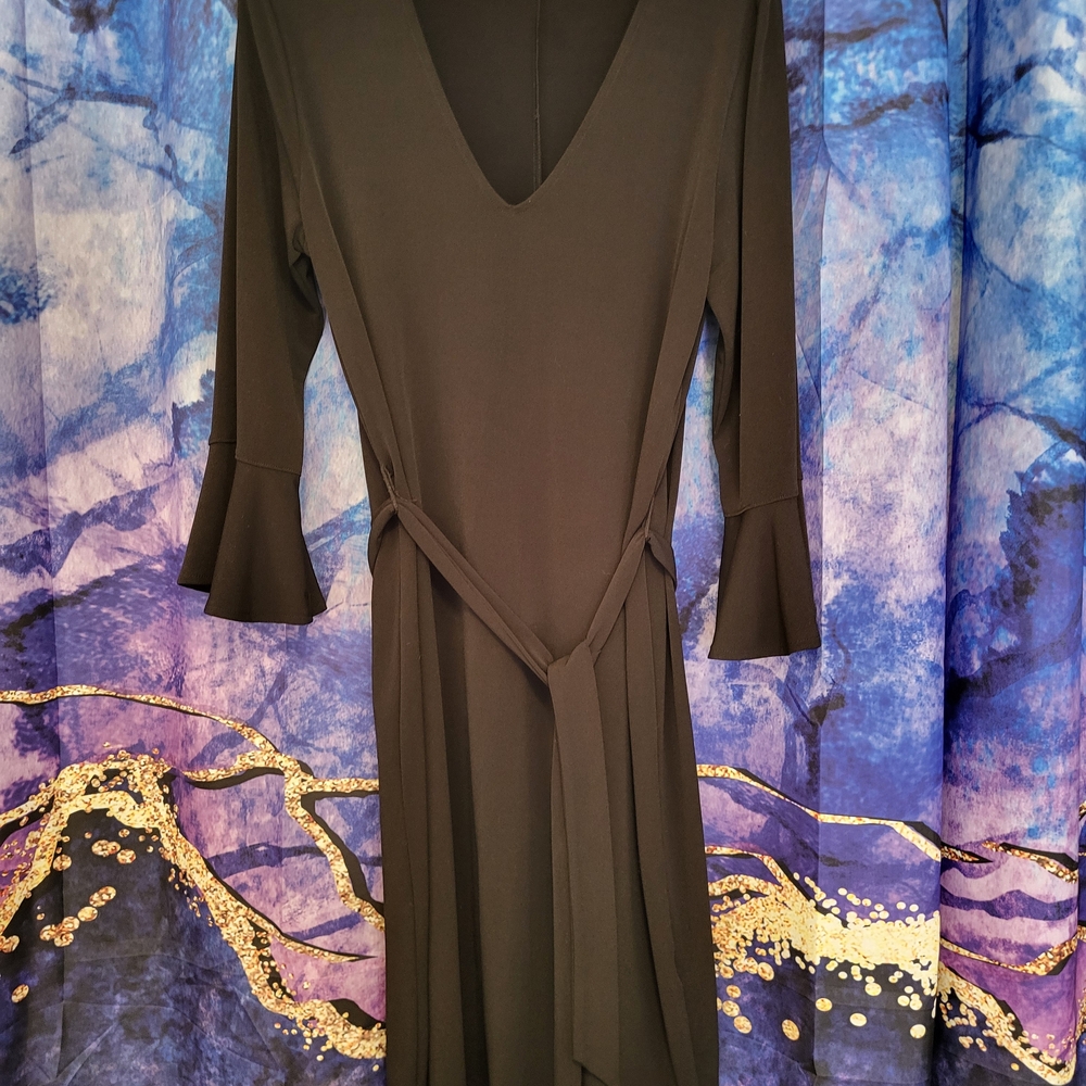 Banana Republic Black Long Sleeve Dress